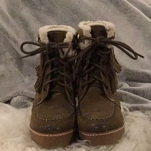 Sam Edelman Olive Suede wedge Bootie